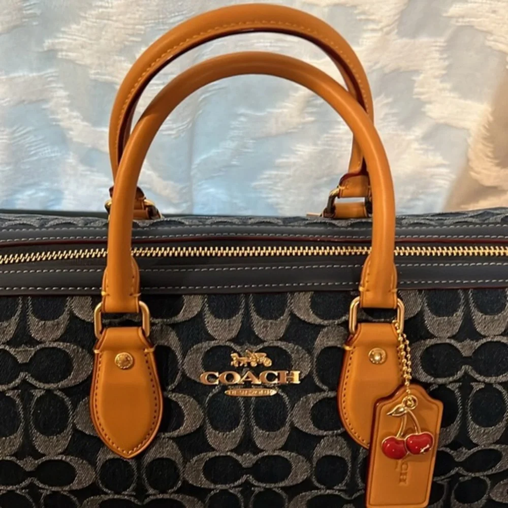 Rowan Large Satchel Bag In Signature Canvas - Picture 6 of 6